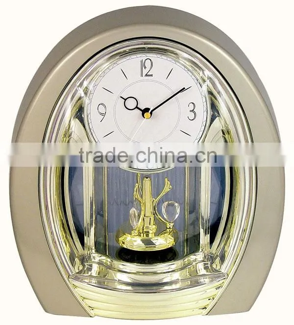 Plastic Unique Rotating Desk Clock