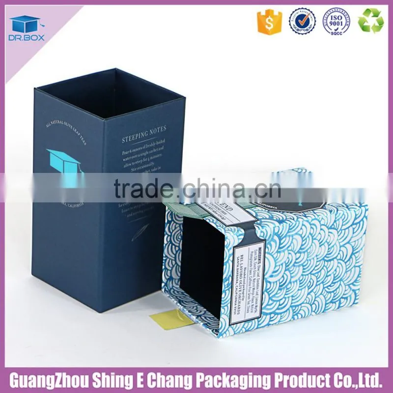 2016 Hottest Customized Rectangle Chinese tea gift box