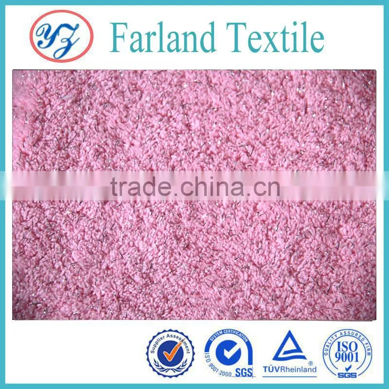 knitted Mink Fur coats fabric with light silk cloth fabric china textile