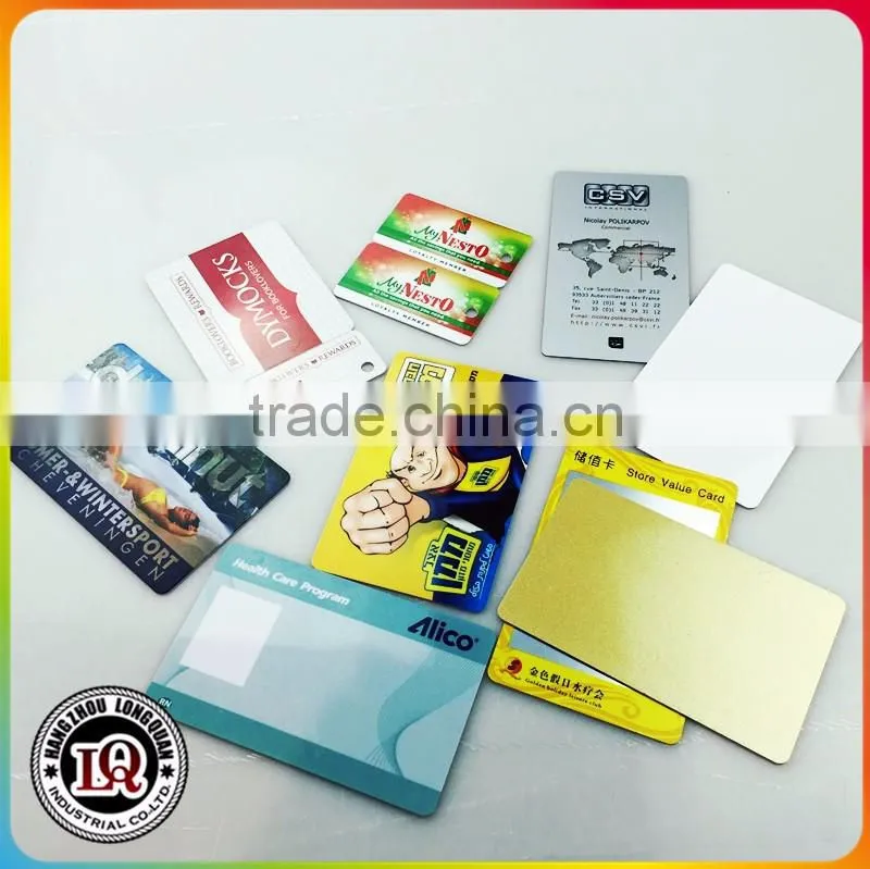 Clear transparent business PVC hotel room key card