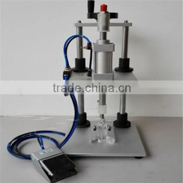semi auto perfume collaring fitting/pneumatic perfume collaring machine