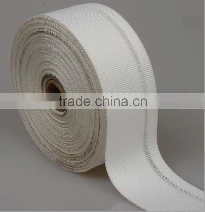 5.1cm white Plain Mosaic polyester webbing