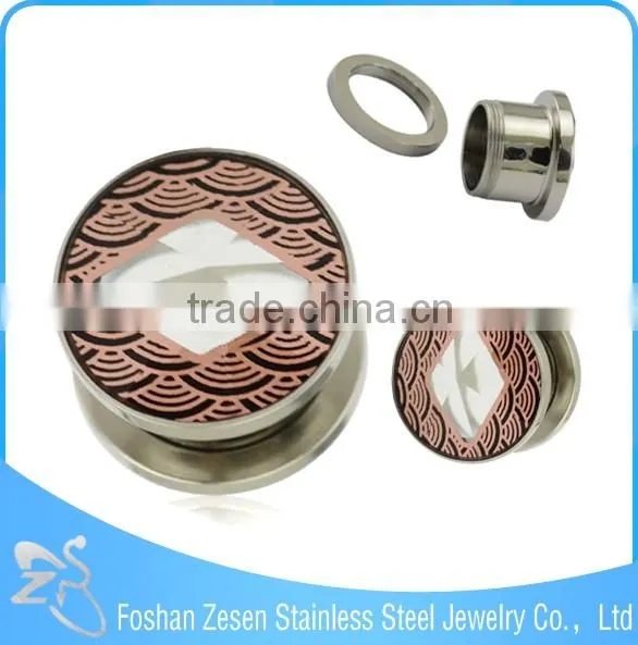 Hot Fashion Surgical Steel Pyrex Ear Plug Glass Body Ear Piercing Jewelry