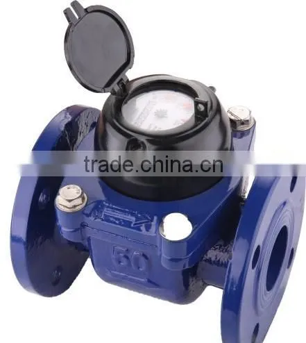 Horizontal woltman type anti clogging irrigation water meter