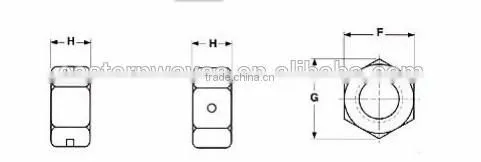 1/2-13 Reversible Lock Nut 2 - Way