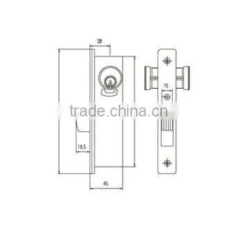 iron gate lock