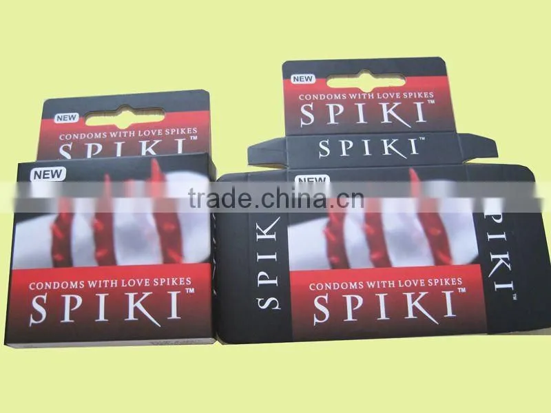 Elegant paper customized condom box