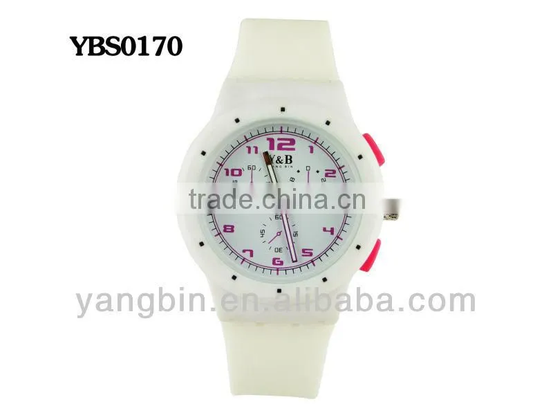 Hot time silicone strap fashion custom brand unisex watch wholesale products