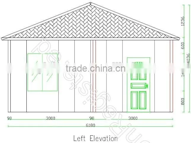 Low cost prefab house movable house for living house