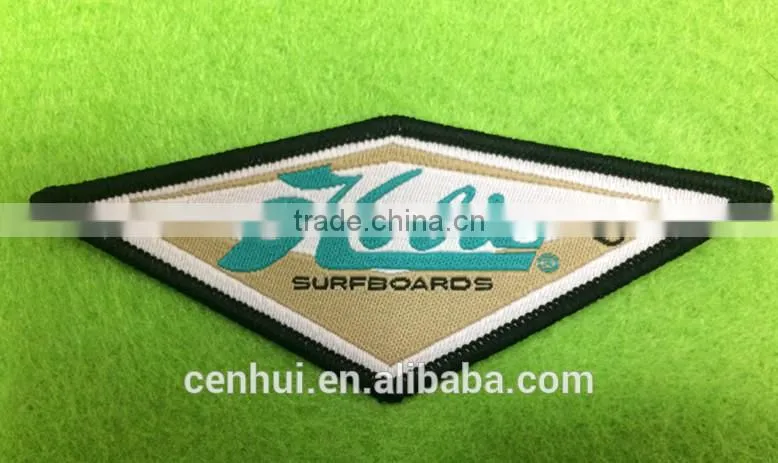Custom high-density, locking stitch, different kinds of logo woven patches