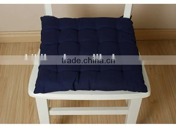 2015 New design 100% Handmade Dark navy ties chair cushion seat cushion chair pad