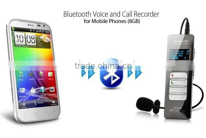 Wireless Bluetooth Voice Recorder with 4GB MP3 player
