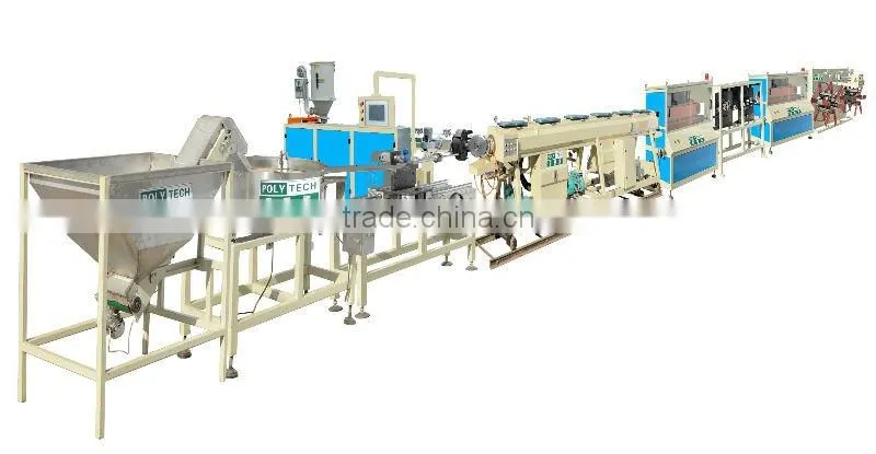 Round dripper inlet irrigation pipe extrusion line