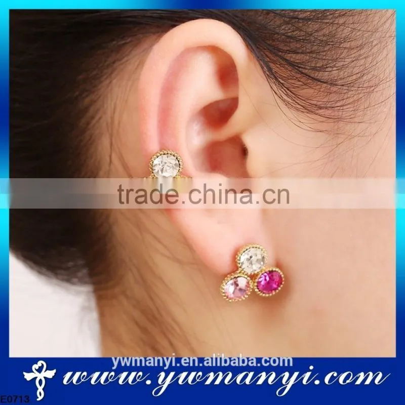 Beautiful women accessories jewelry cheap stud earring wholesale