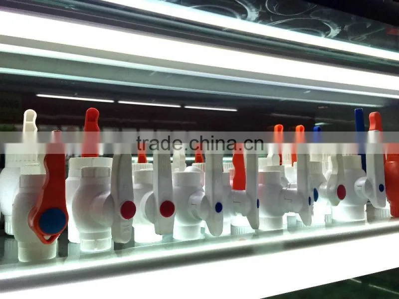 PVC white ball valve /Hexagon threaded black pvc ball valves/PVC pipe fittings