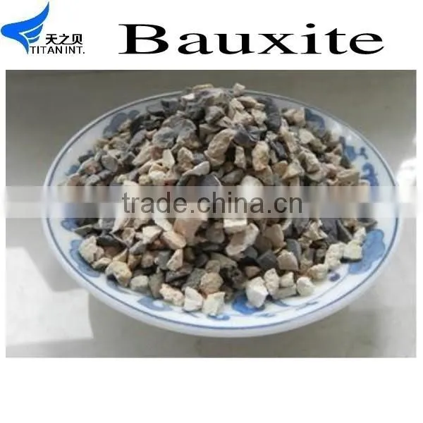 Titan China Calcined bauxite 87% rotary kiln bauxite with low price