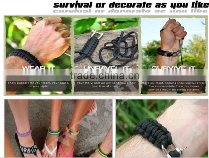 camping survival paracord bracelet