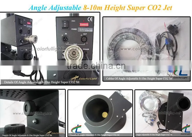 China Supplier Angle Adjustable 8-10m Height CO2 Machine