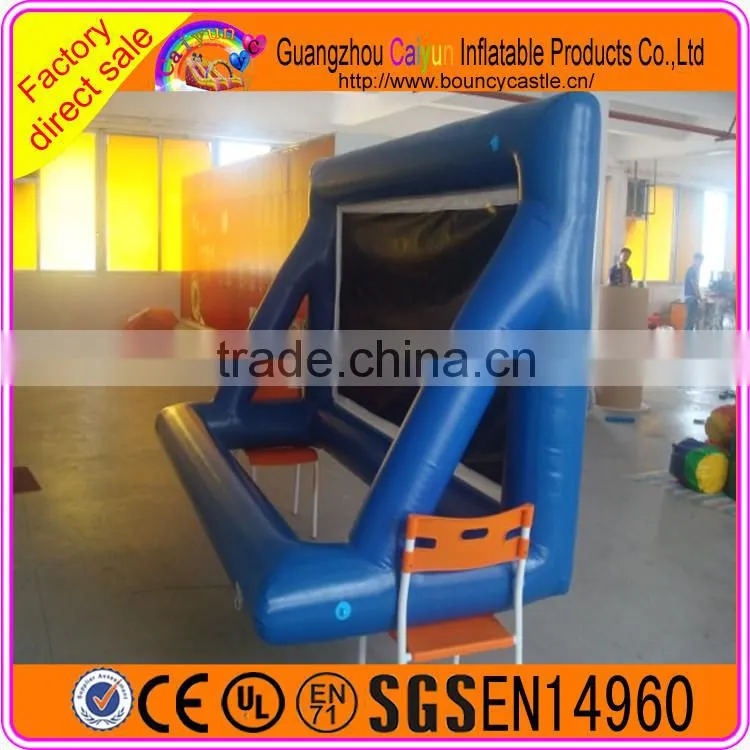 Commercial Used Inflatable Blue Movie Screen for sale