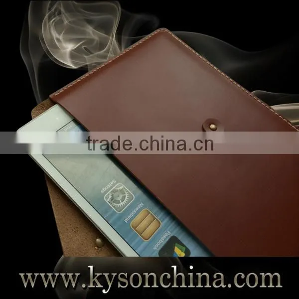 Top standing leather pouch for for apple ipad envelope case, hot tablet parts