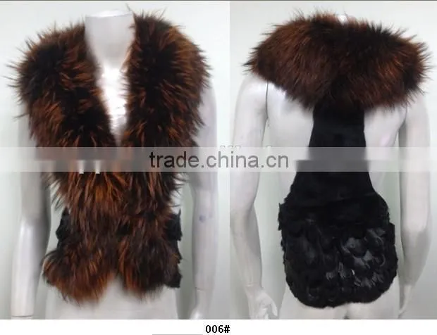 Ladies faux fur coat made in china