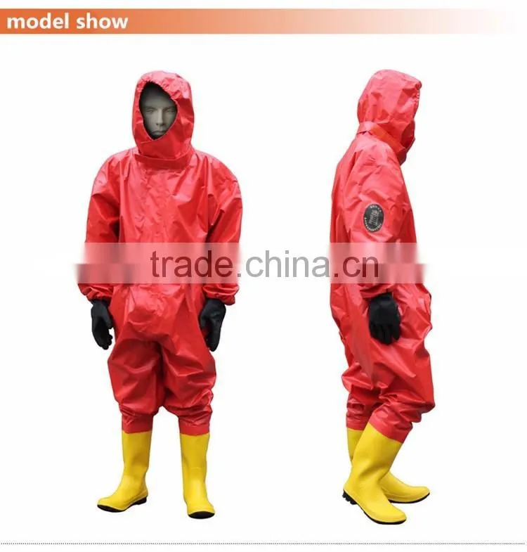 heavy rubber chemical protective suit
