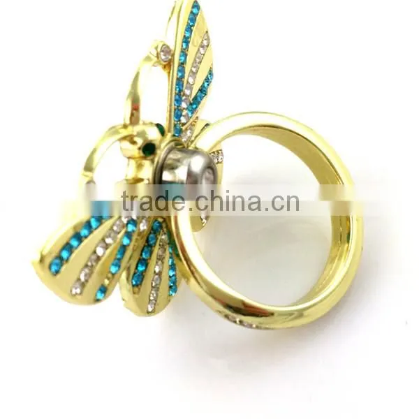 360 degree rotation metal finger ring holder for smartphone