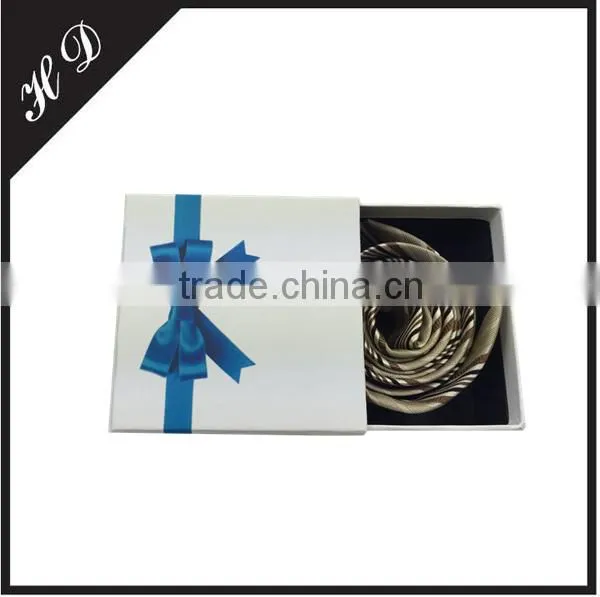 White Necktie Gift Box Drawer Box