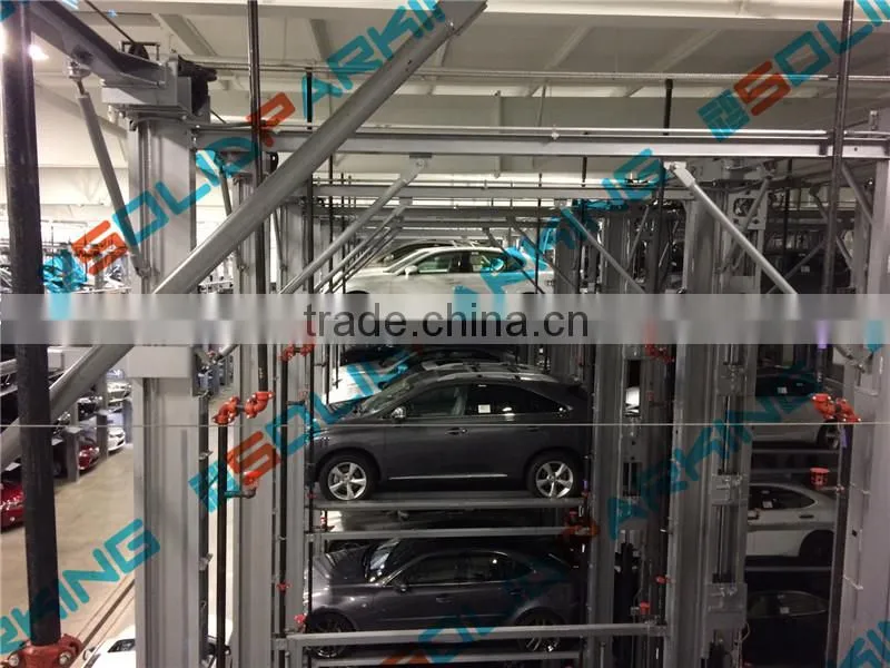 Hydraulic protection smart electrical multiple stacker parking system