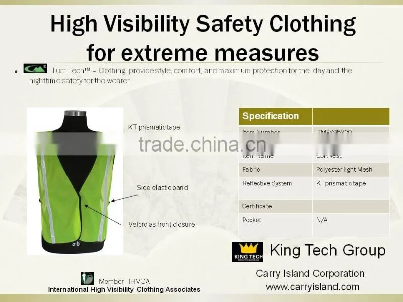 Reflective safety vest