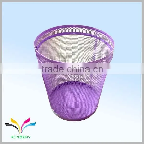 Hangzhou manufacture colorful mesh industrial management waste bin