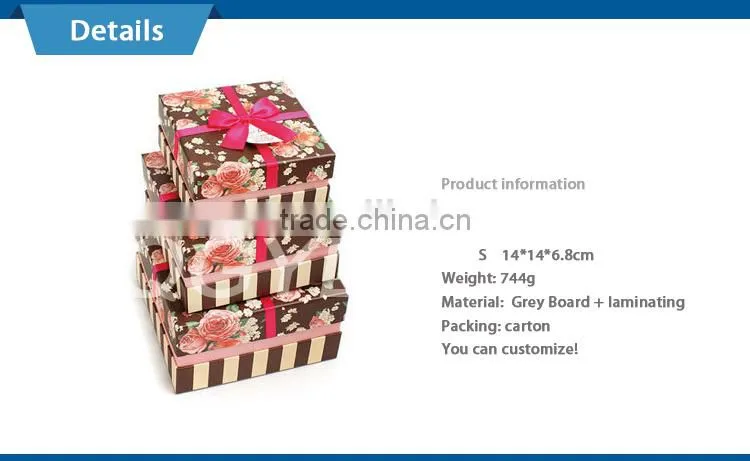 factory price hot sale custom 9x9 gift box