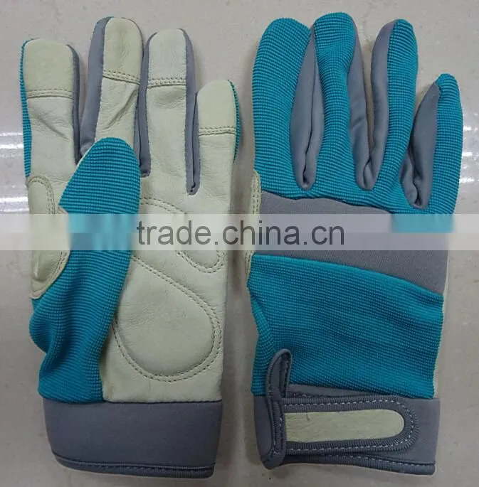 Leather Gardening Safety Glove, Working Gloves, Impact protection, Lady Size