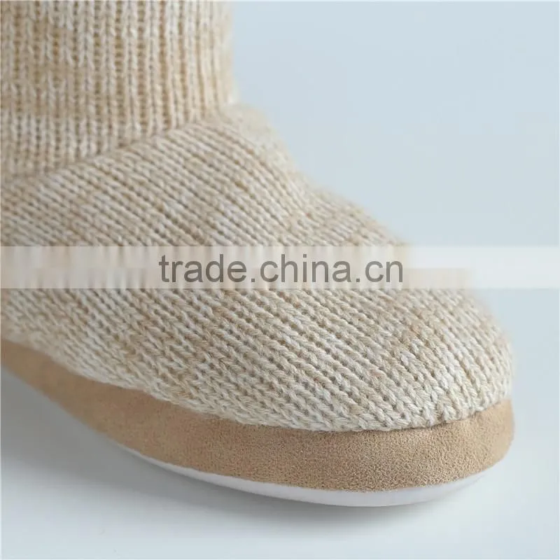 Ladies slipper knit boots