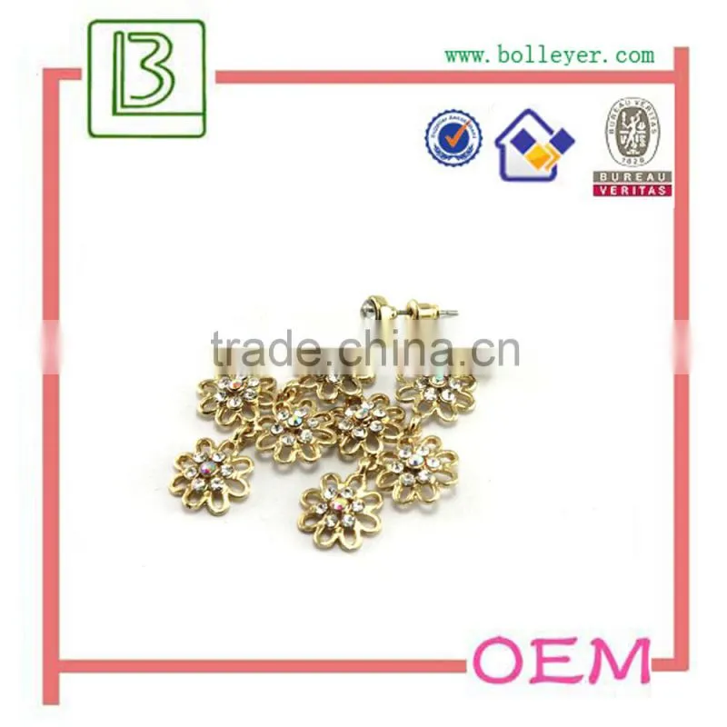 Fashion Crystal Long Drop Earring