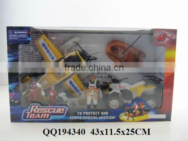 Rescue team set, funny set toy for kids, funny pretend toys