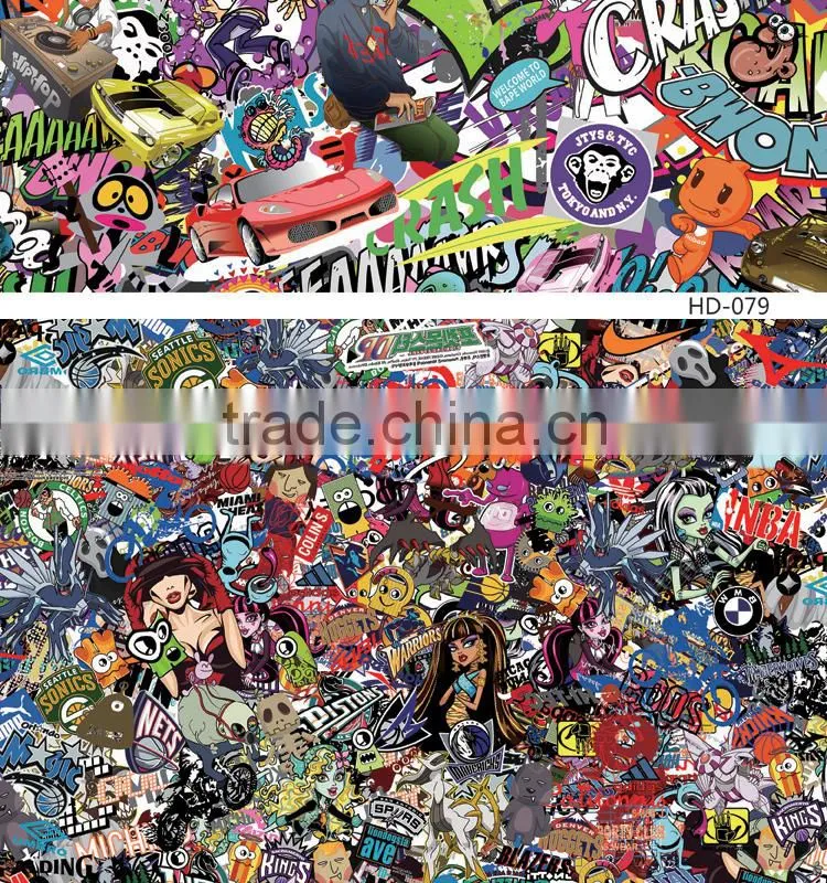 HD-073 Air Bubble Free Durable Car Body Sticker Bomb Camouflage Vinyl