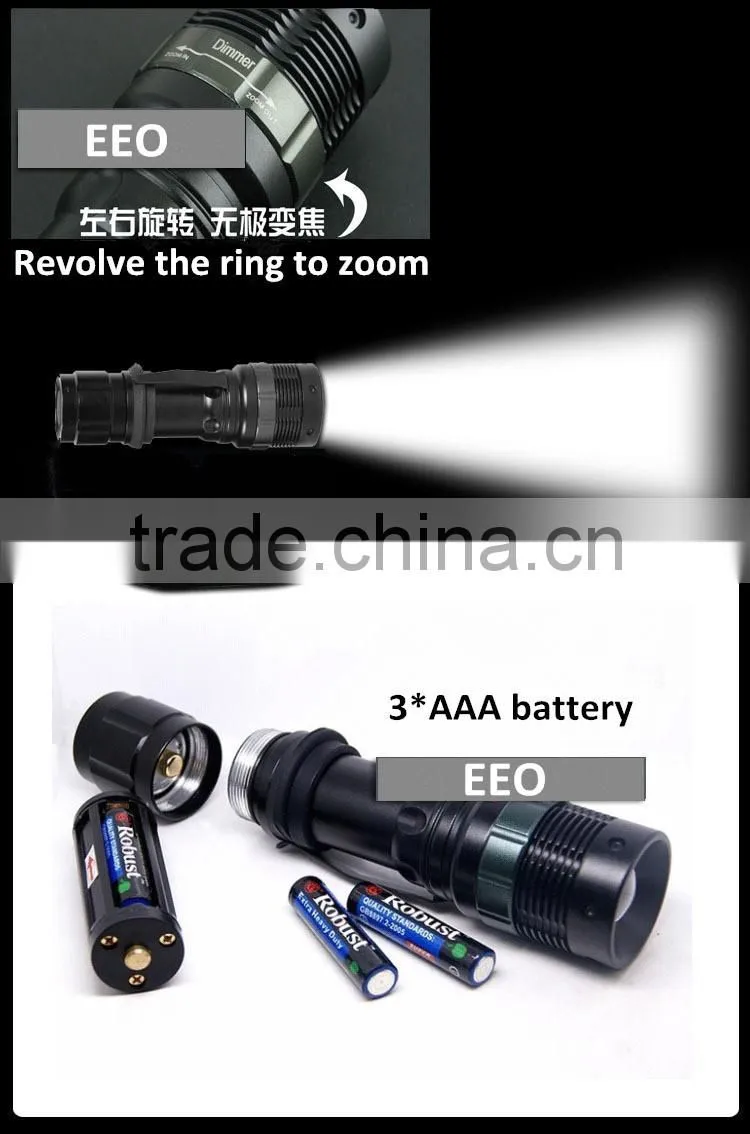 Rechargeable Tactical T6 LED Flashlight Torch+18650 Battery&Charger