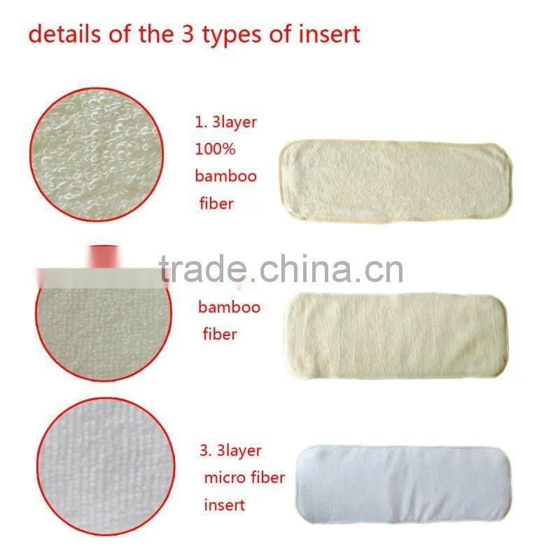 Alva 4 layers bamboo cloth diaper insert