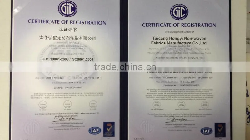 Stitch bonded nonwoven pink color 100%cotton floor wiping rags