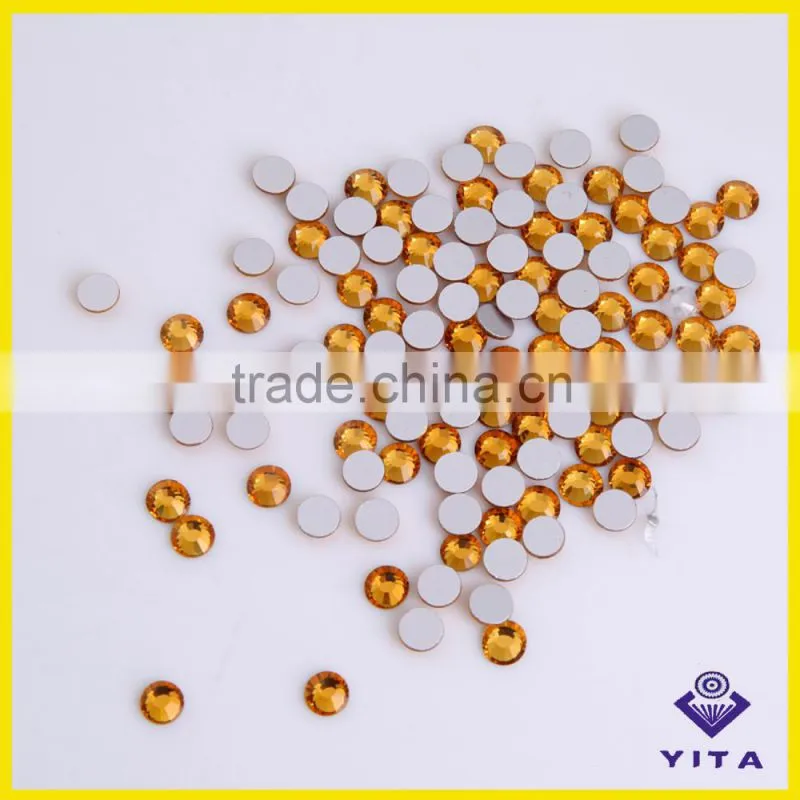 YiWu factory rice ss 3 flat back rhinestone for nail design