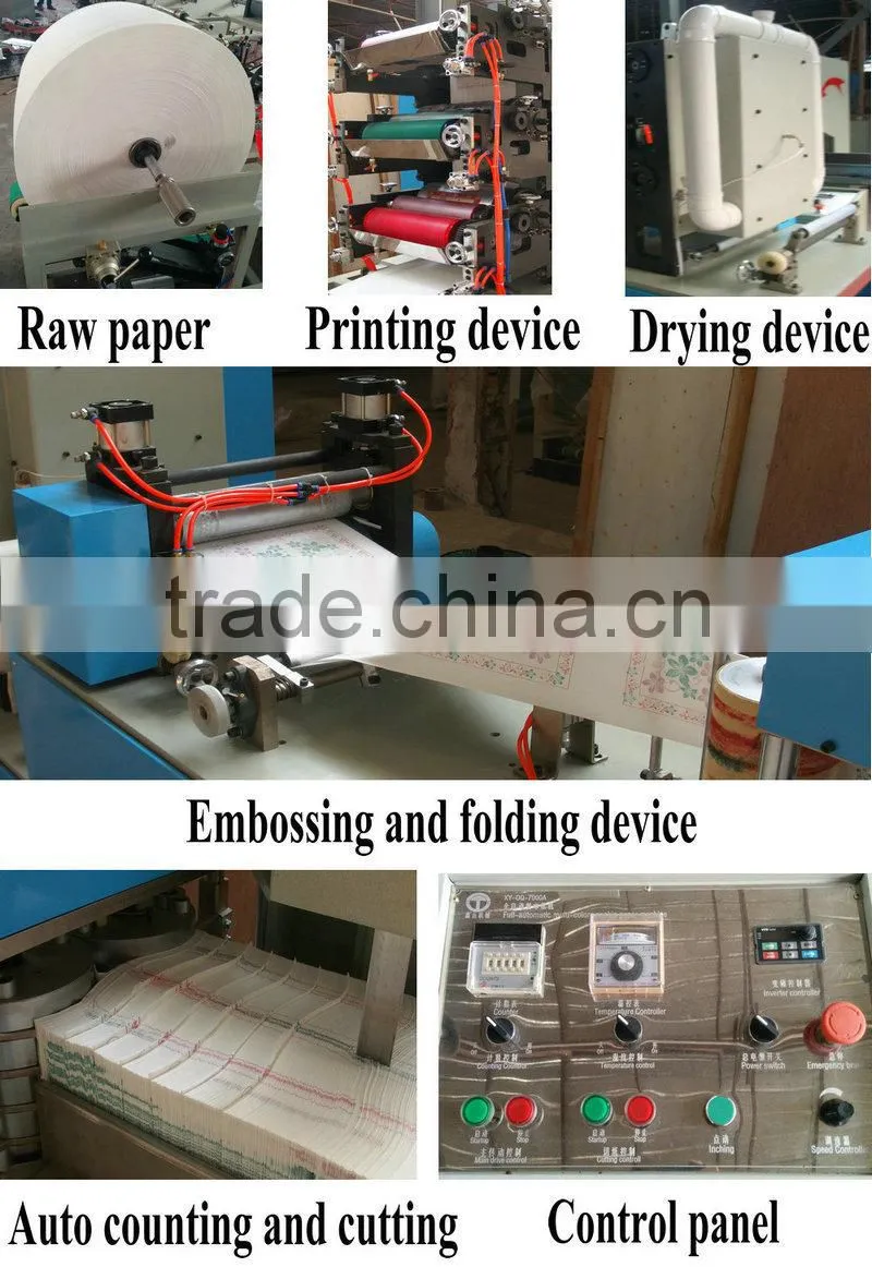 XY-OQ-7000A Full Automatic Paper Napkin Machine Price
