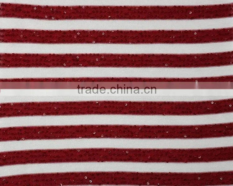 yarns stock rayon polyester stripe fabric wholesale sequin fabric
