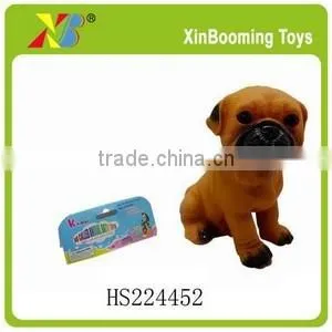 7.5" soft plastic toy dog model for kids