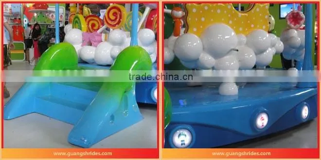 Happy carousel! China manufacture sweet worm merry go round playground for kids