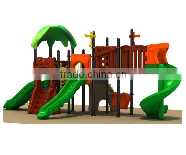2015 residential plastic outdoor playground equipment plastic playground plastic parts slide