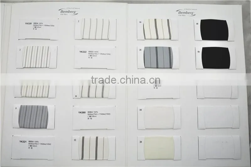 Hot sell fine quality regular stock 100% Cupro stripe design lining fabric
