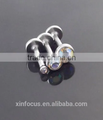 AB Crystal Cartilage Tragus Helix Piercing Stud