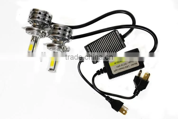 High quality 40W 3600lm led headlight waterproof 12V 6000K headlight led h4 stanley headlight