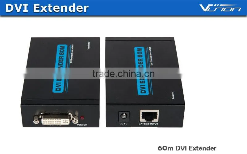 Vision DVI extender over 60m single Ethernet cat 5e/6